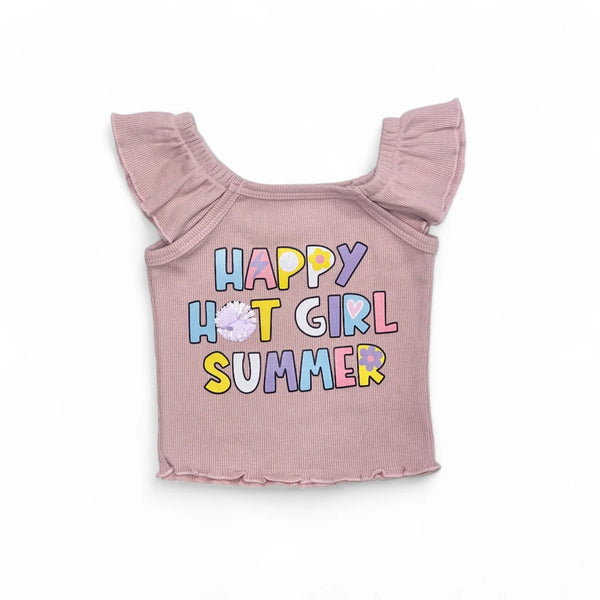 Blusa rib  estampado happy