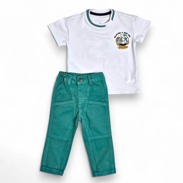 Conjunto Delfín Blanco / Oliva