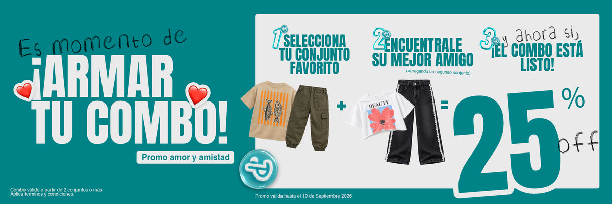Combos ropa infantil, conjuntos listos para tu bebe