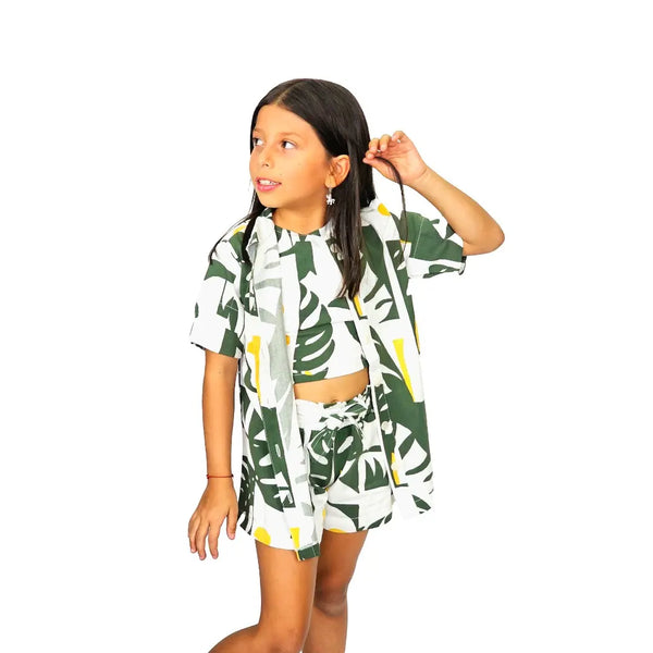 Set chalis estampado tropical